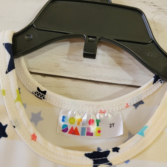 Dot Dot Smile Baby Girl Multicolor Stars Twirl Tank Dress Summer Size 2T - Picture 7 of 9